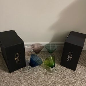 Bombay Martini Glasses brand new in box.